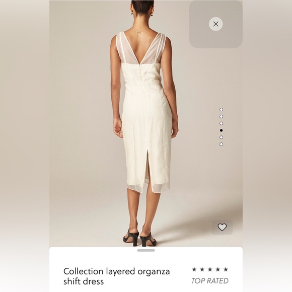 J. Crew Cream Midi Dress Size 12 - Picture 4 of 12